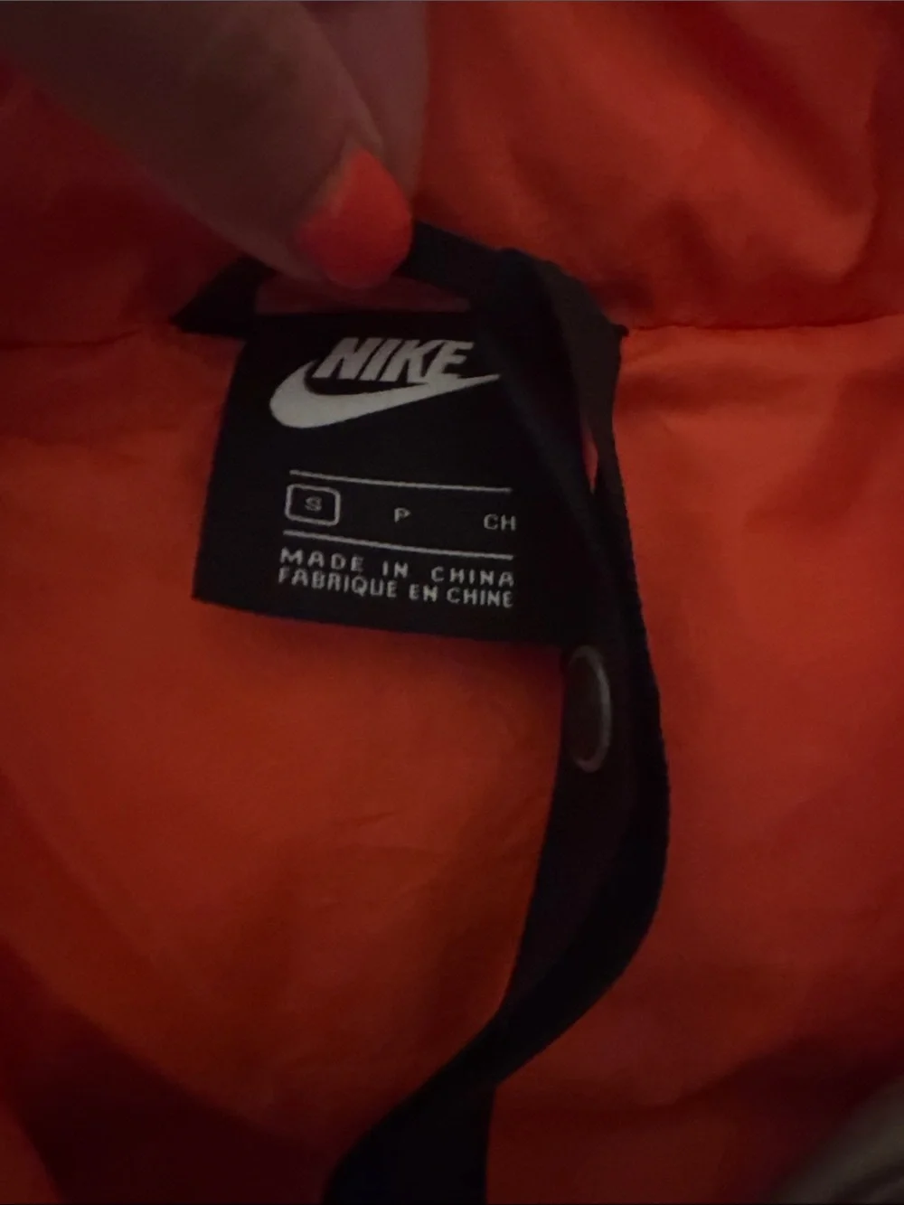 Gold Nike puffer